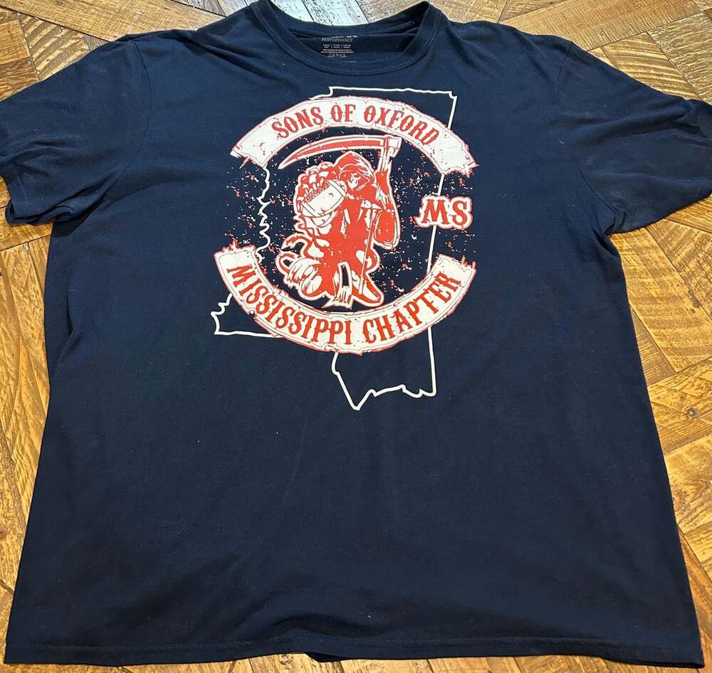 Fruit Of The Loom Sons Of Oxford Mississippi Chapter Ole Miss T-Shirt